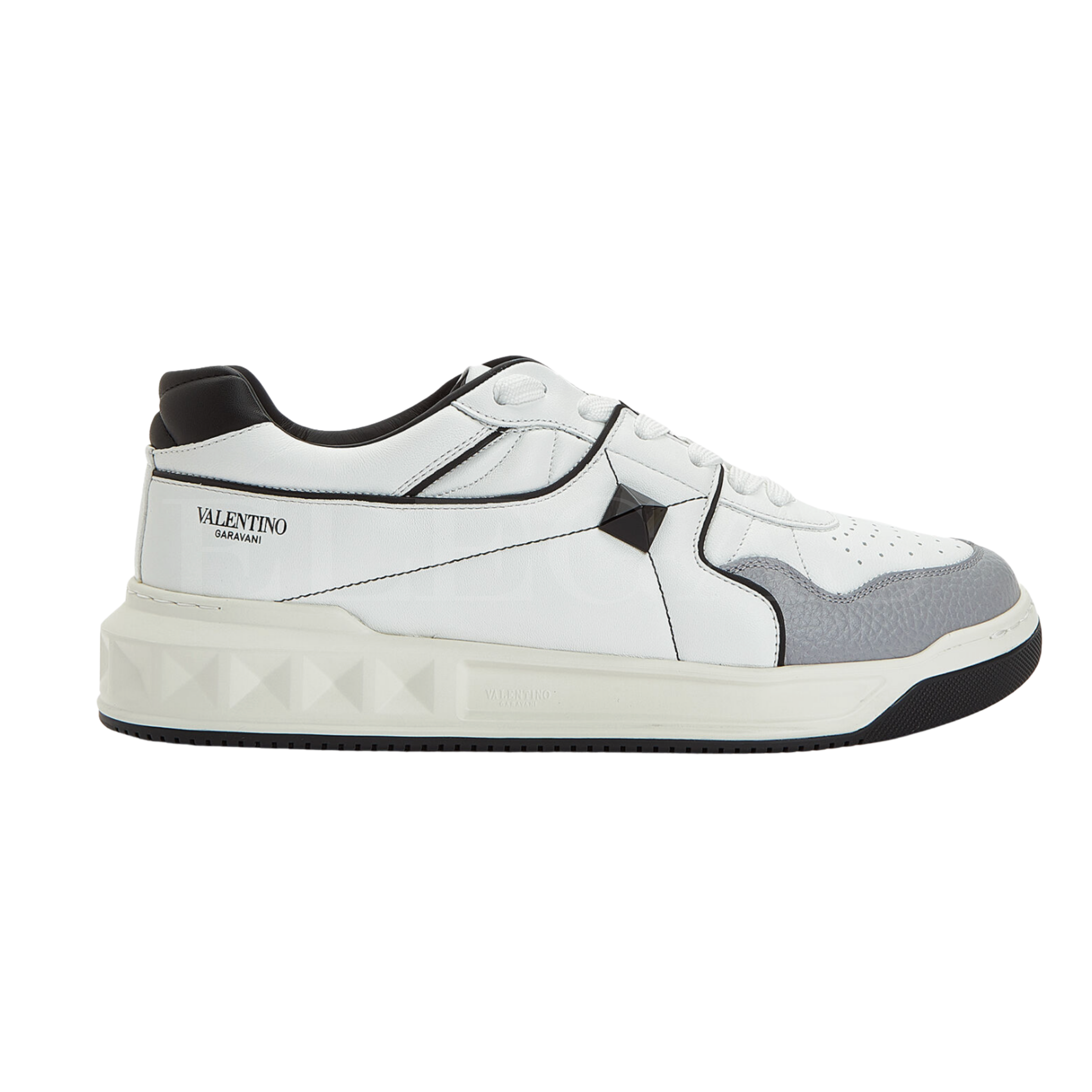 Valentino Garavani One Stud Beyaz Gri Sneaker