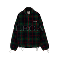 Miu Miu Checked Teddy Zipper Jacket