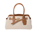 Miu Miu Aventure Canvas and Leather Bag