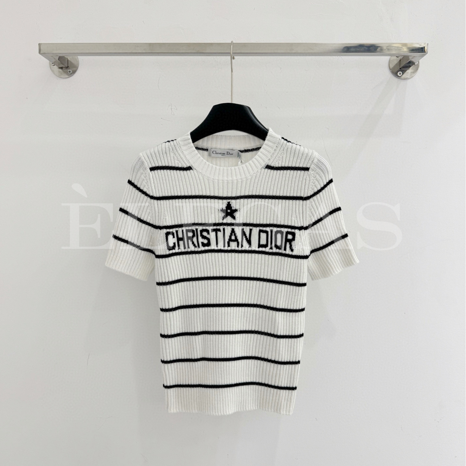 Dior Striped Knit Top