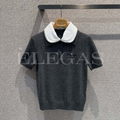 Miu Miu Contrast Collar Knit Polo