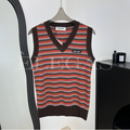 Miu Miu Striped Knit Vest