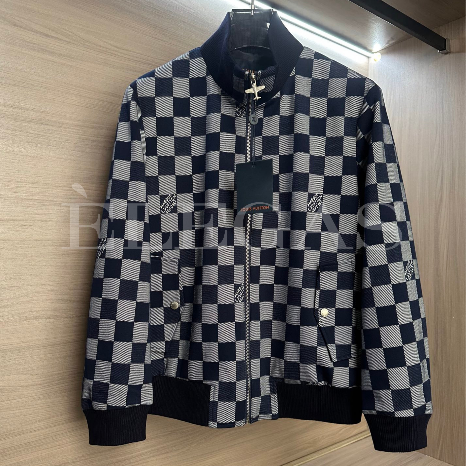 Louis Vuitton Damier Checkered Zip Jacket
