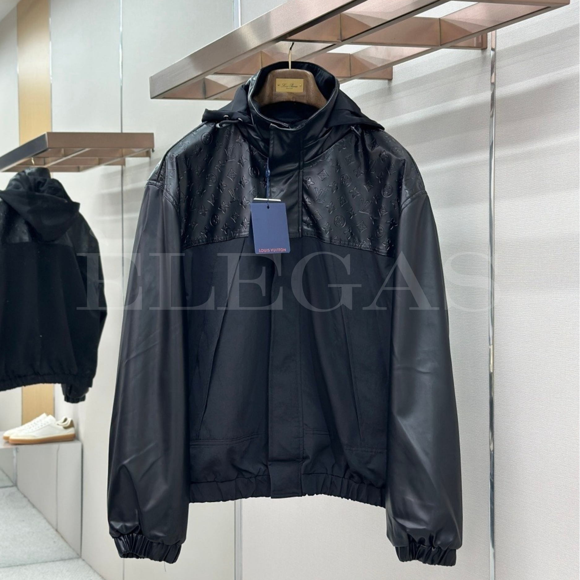 Louis Vuitton Monogram Panel Hooded Jacket