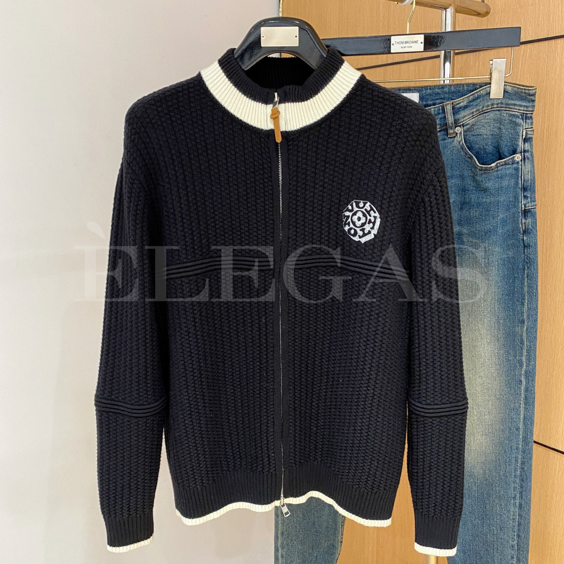 Louis Vuitton Zip-Up Knit Cardigan