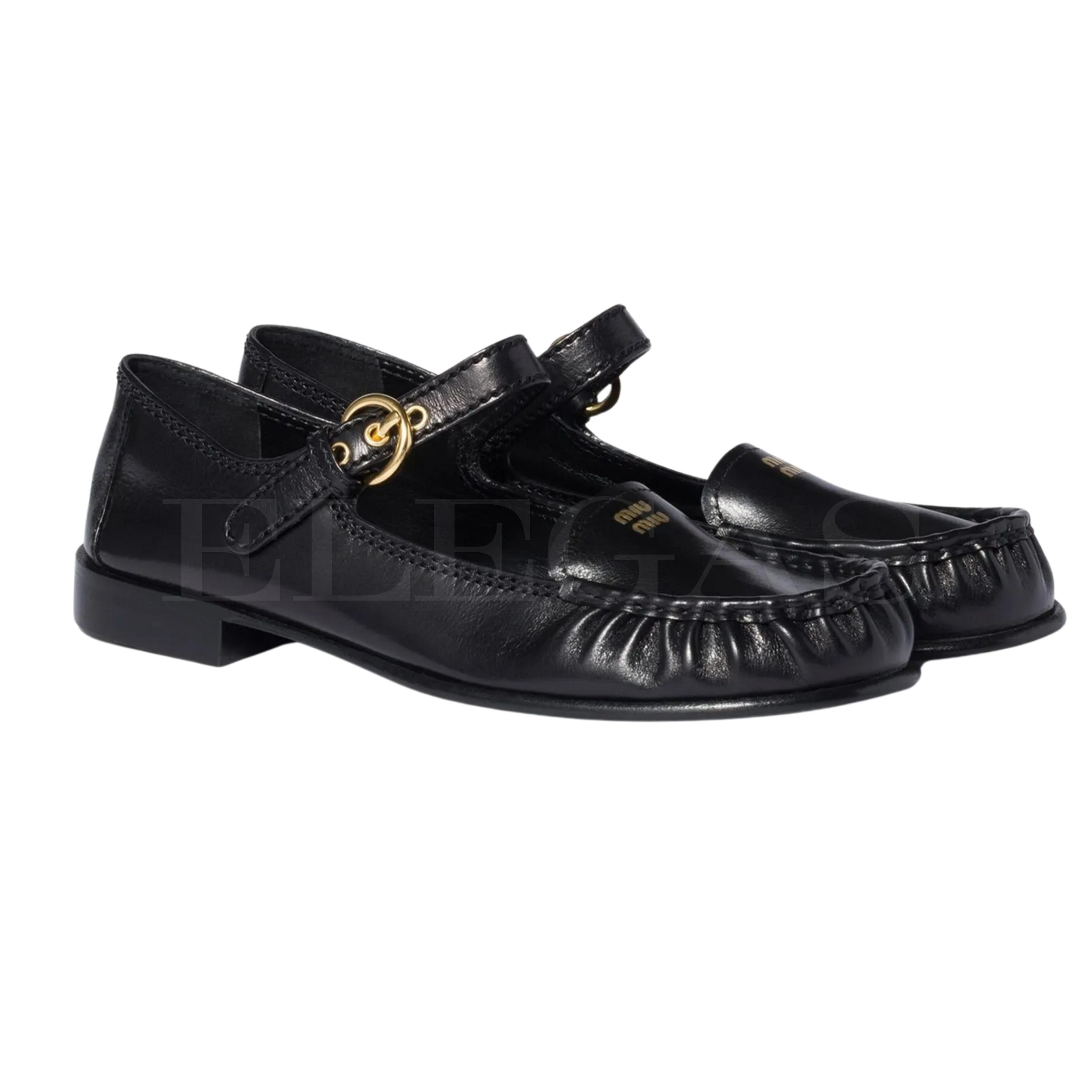 Miu Miu Strap-Detail Loafers