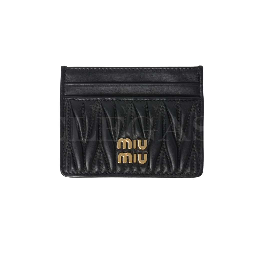 Miu Miu Matelassé Nappa Card Holder