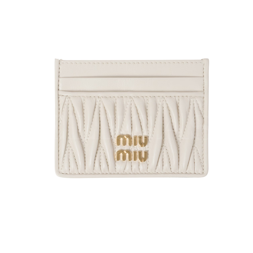 Miu Miu Matelassé Nappa Card Holder