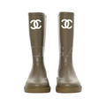 Chanel CC-Logo Rain Boots