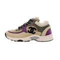 Chanel CC Suede Panelled Sneakers