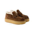 Prada Shearling-Trimmed Platform Loafers