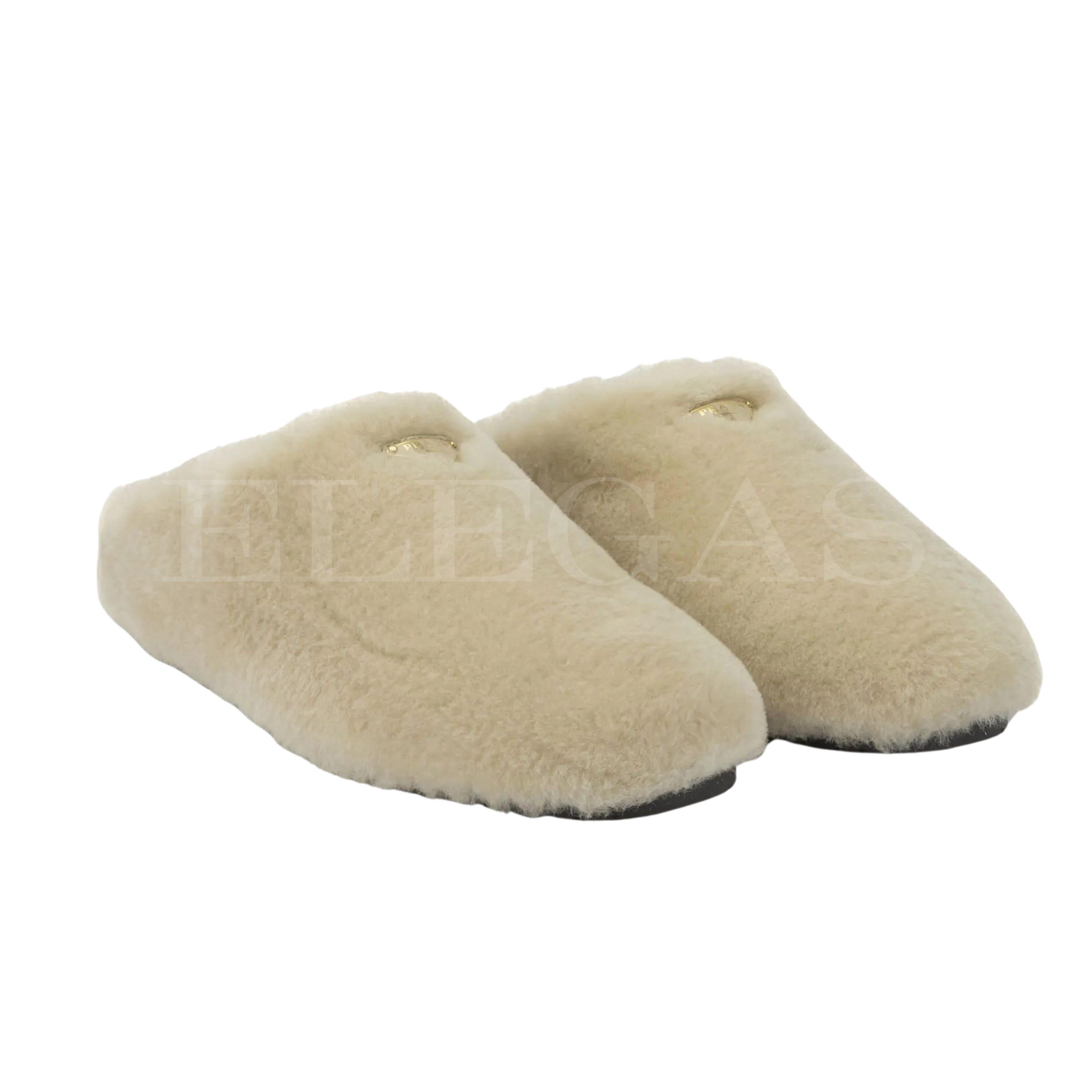 Prada Fur Flat Mules